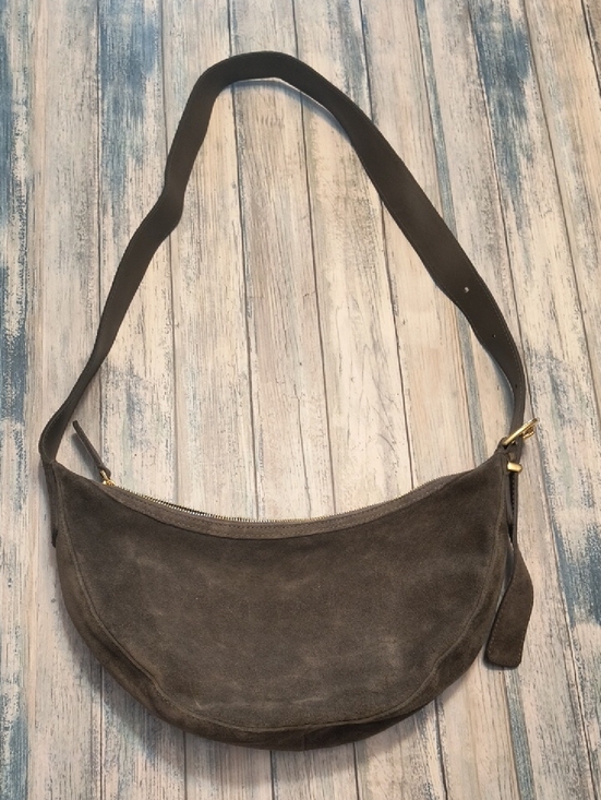 Madewell Handbags - MadewellMadewell Olive Green Crossbody Bag Green Suede